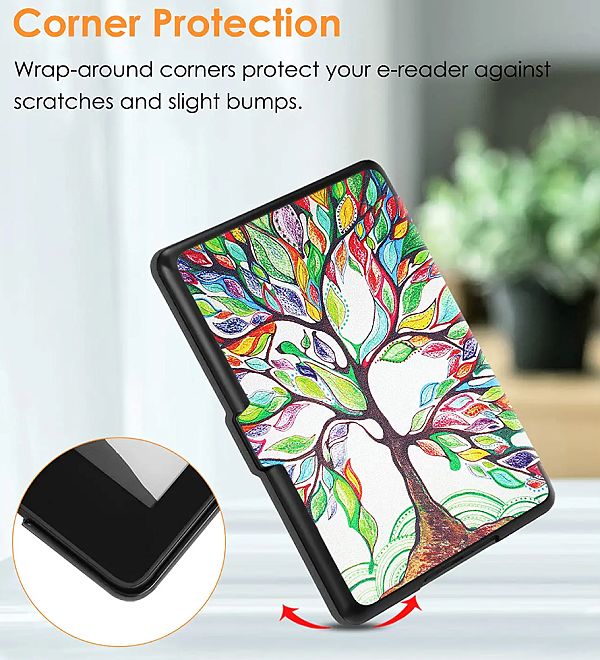 Puzdro Durable Lock KPW4-05 pre Amazon Kindle Paperwhite 4 (2018) - Tree