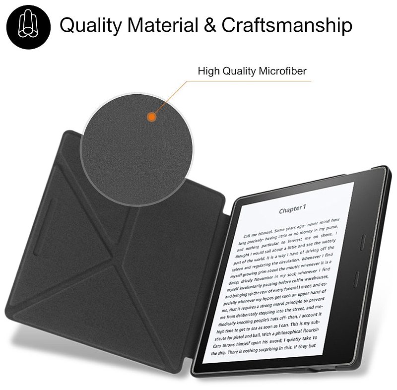 Obal Durable Lock Origami DLO-02 na Amazon Kindle Oasis 2/3 - červené