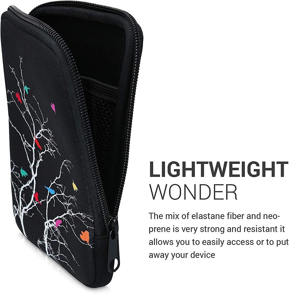 Púzdro KW Mobile Birds Branch - KW5033505 - Univerzálne púzdro pre čítačky 6" - čierne