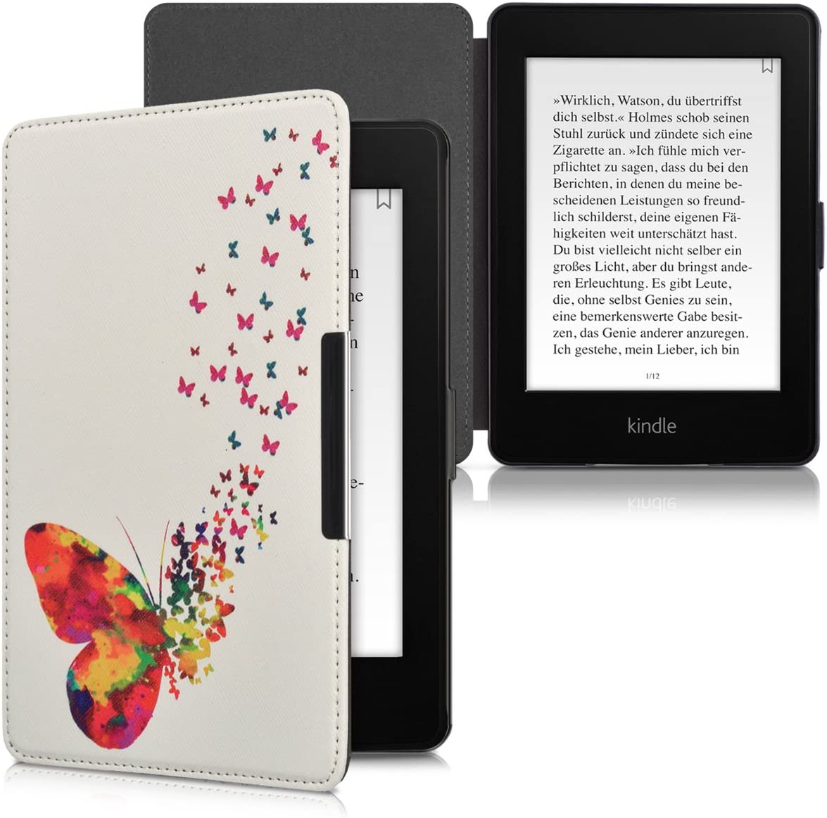 Puzdro KW Mobile - Butterfly Swarm - KW2811840 - pre Amazon Kindle Paperwhite 1/2/3 - biele