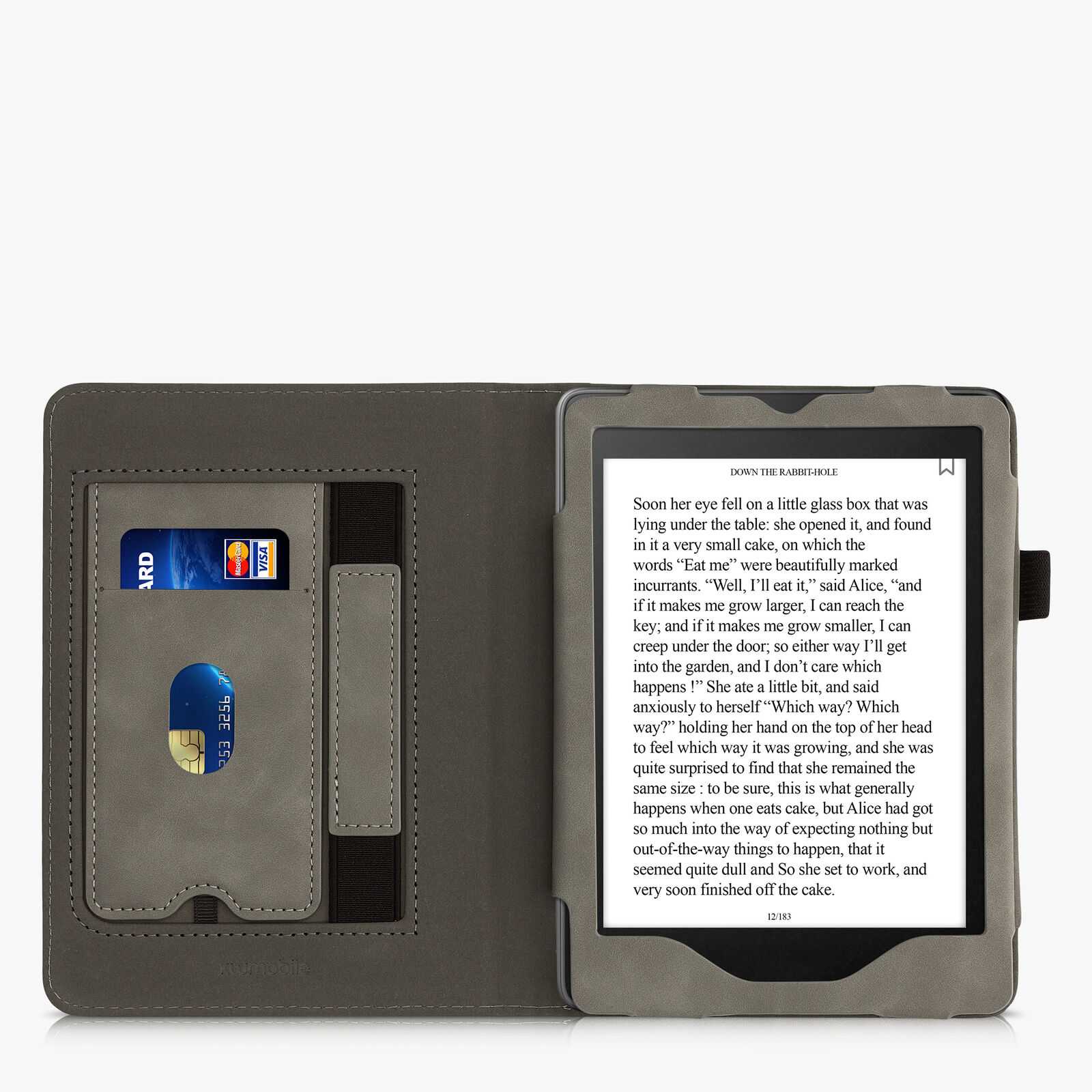 Puzdro KW Mobile - Brushed Heart - KW5626203 - pre Amazon Kindle Paperwhite 5 (2021) - šedé