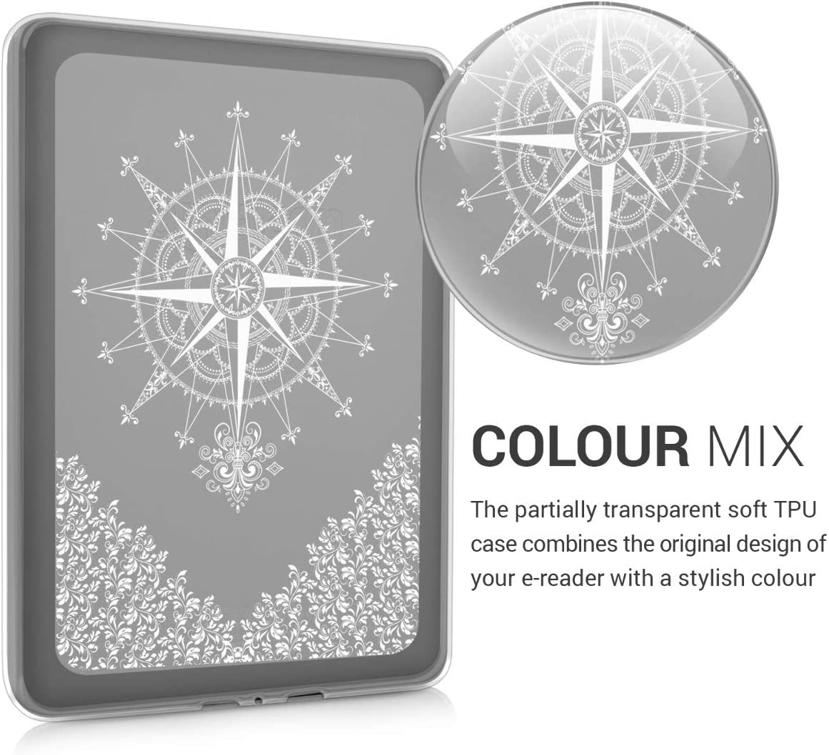 Púzdro KW Mobile - Baroque Compass - KW4672404 - pre Amazon Kindle Paperwhite 4 (2018) - silikónové