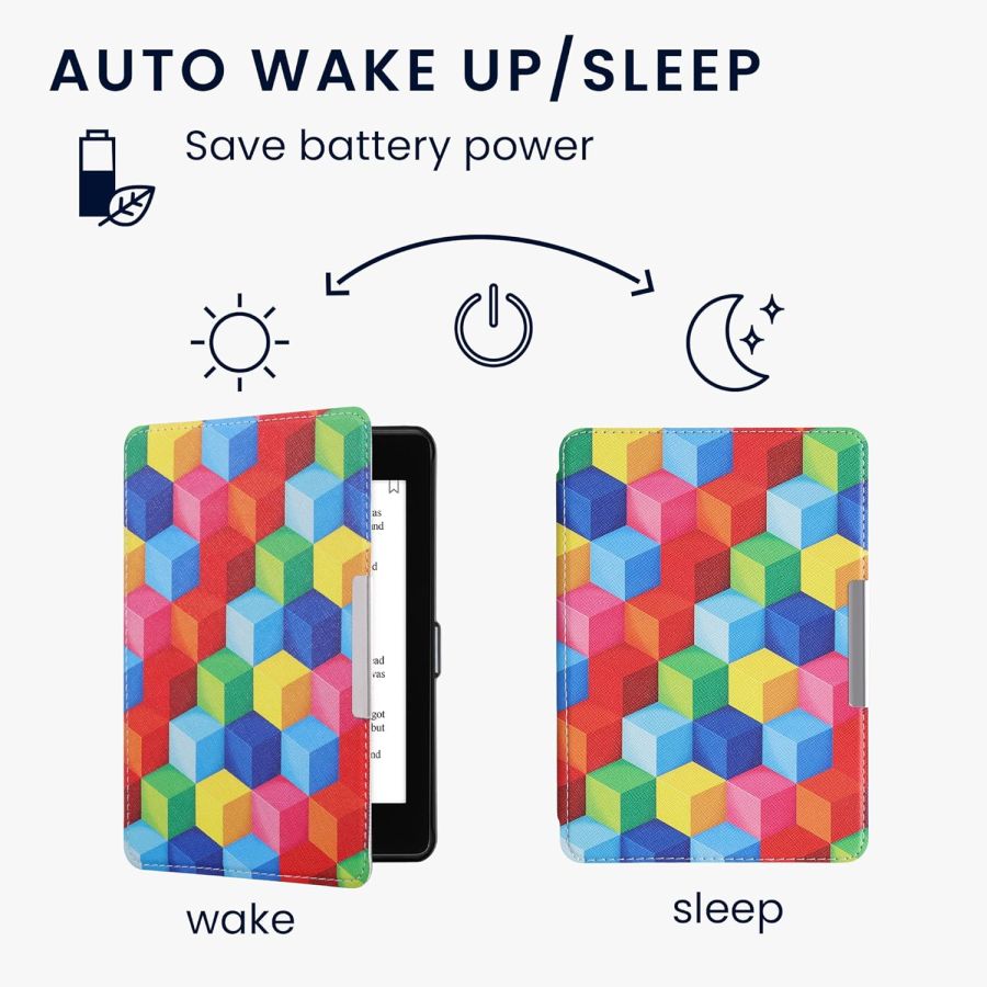 Puzdro KW Mobile - Colorful Blocks - KW5719403 - pre Amazon Kindle Paperwhite 4 (2018) - viacfarebné