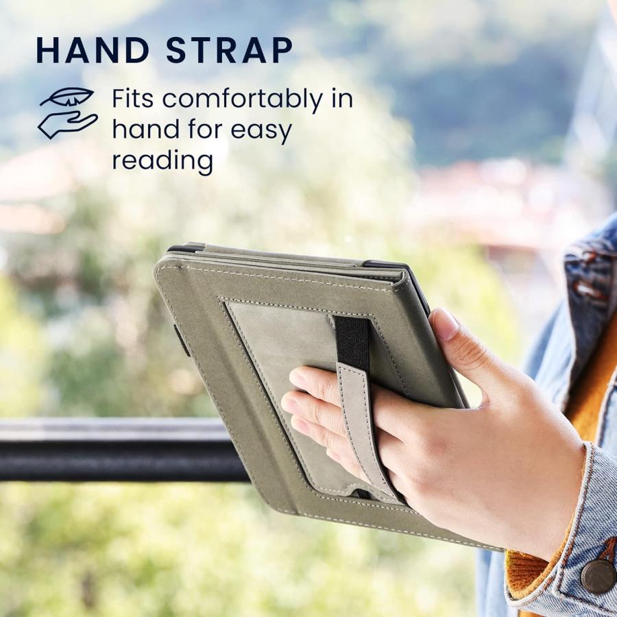 Puzdro KW Mobile - Nubuck Mint - KW5761971 - pre Amazon Kindle Paperwhite 5 (2021) - tyrkysové