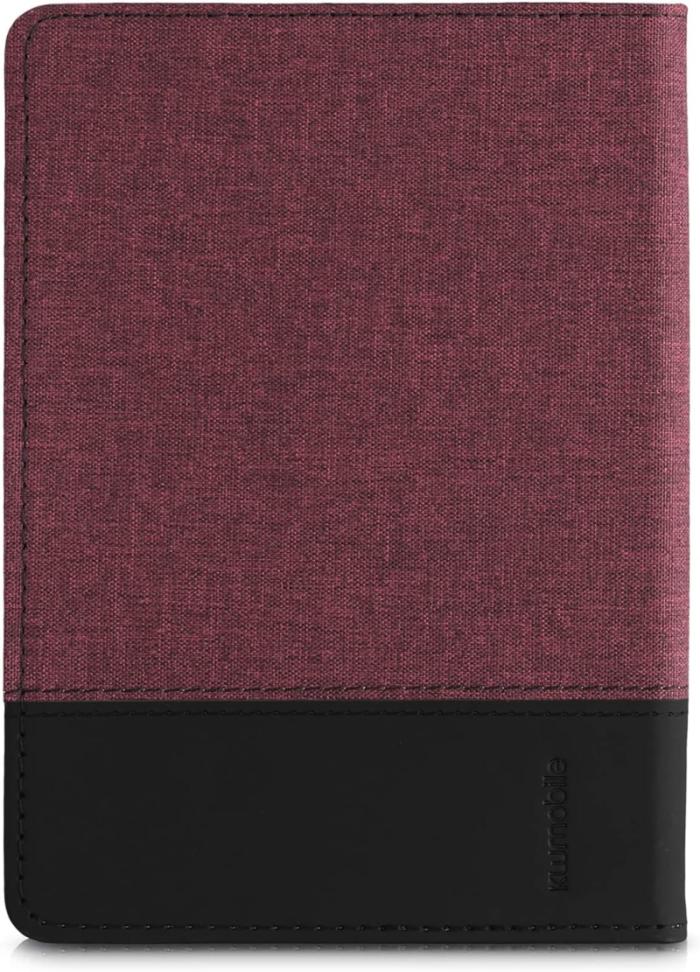 Púzdro KW Mobile - Leather And Canvas - KW5715720 - pre Amazon Kindle Paperwhite 5 (2021) - červené, čierne