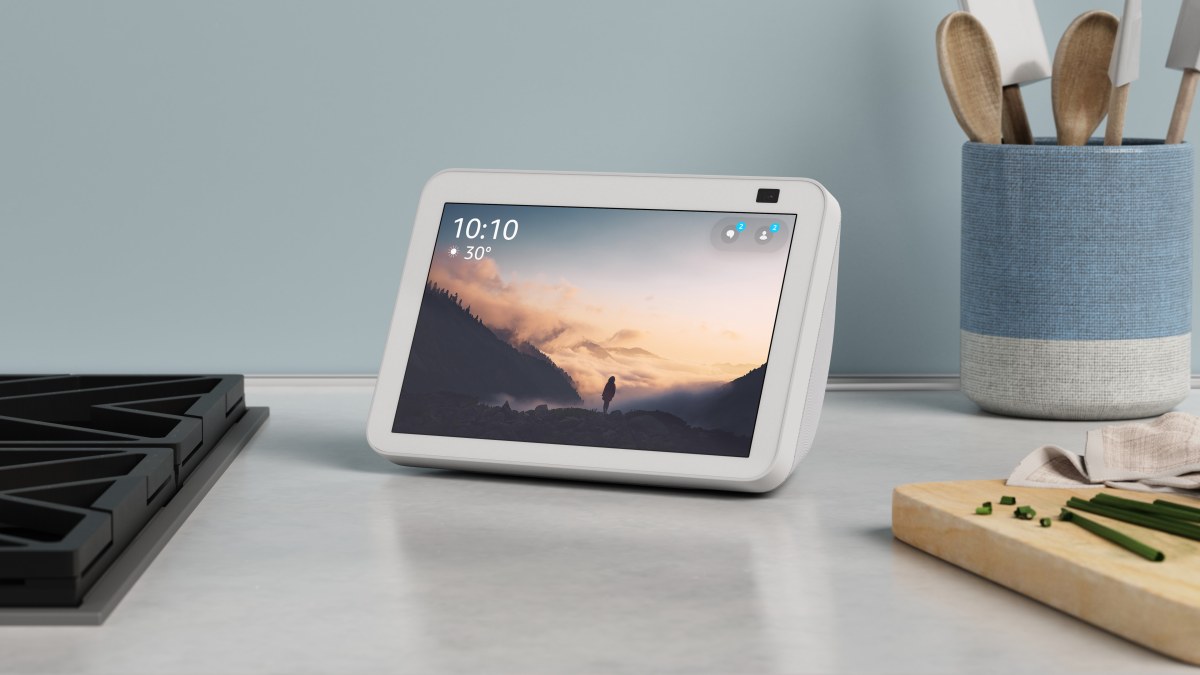 AMAZON ECHO SHOW 8 (2021, 2.GEN) - hlasový asistent s displejom 8" - biely