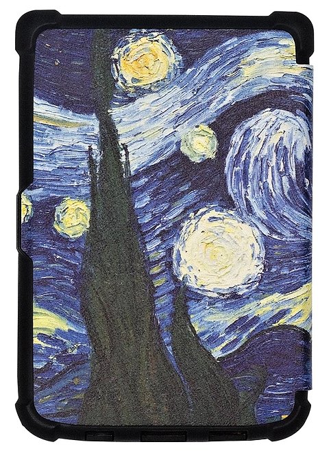 Origami Durable Lock ODL-103 púzdro pre Pocketbook 616 / 617 / 618 / 627 / 628 / 632 / 633 - motív Gogh, stojan, magnet