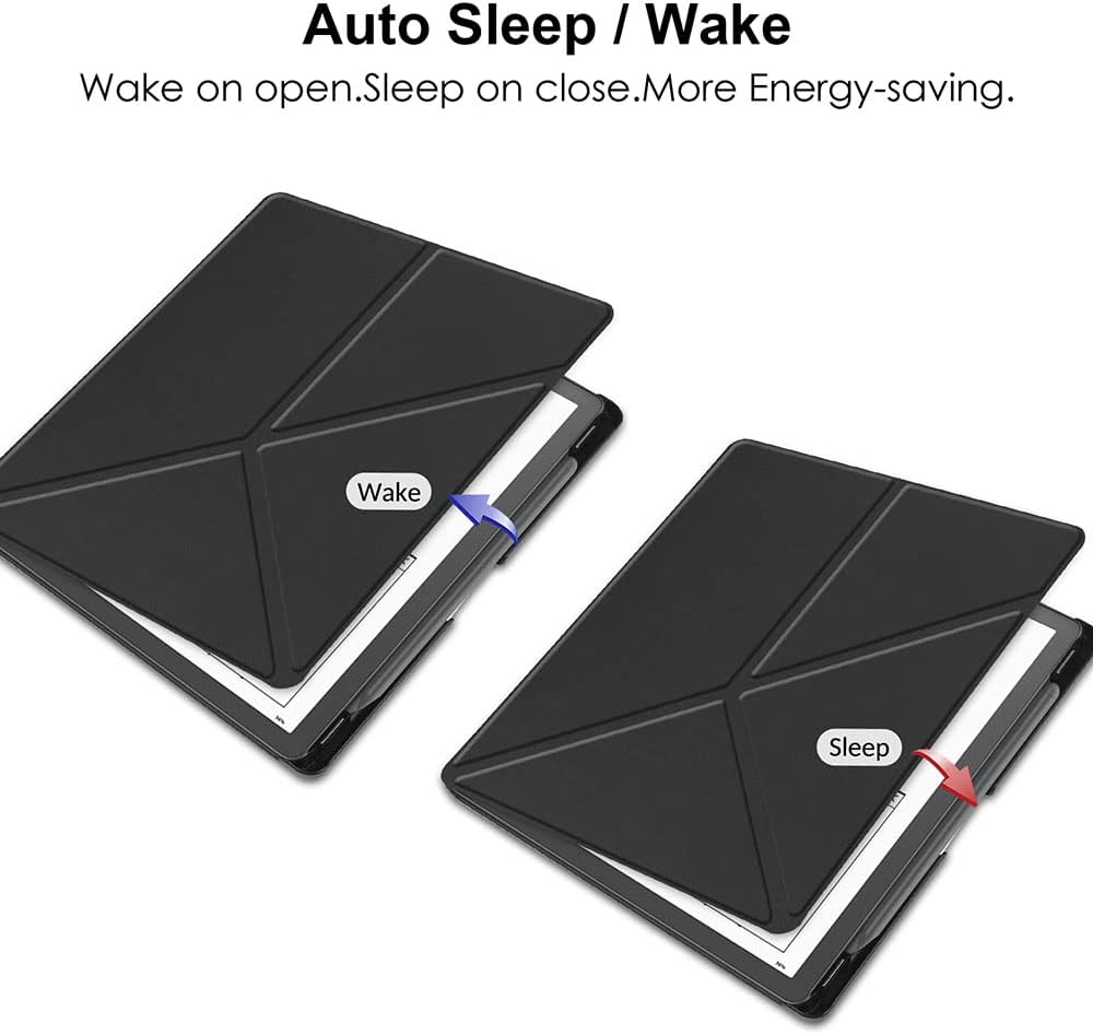 Puzdro Durable Lock Origami DL-201 na Amazon Kindle Scribe - čierne