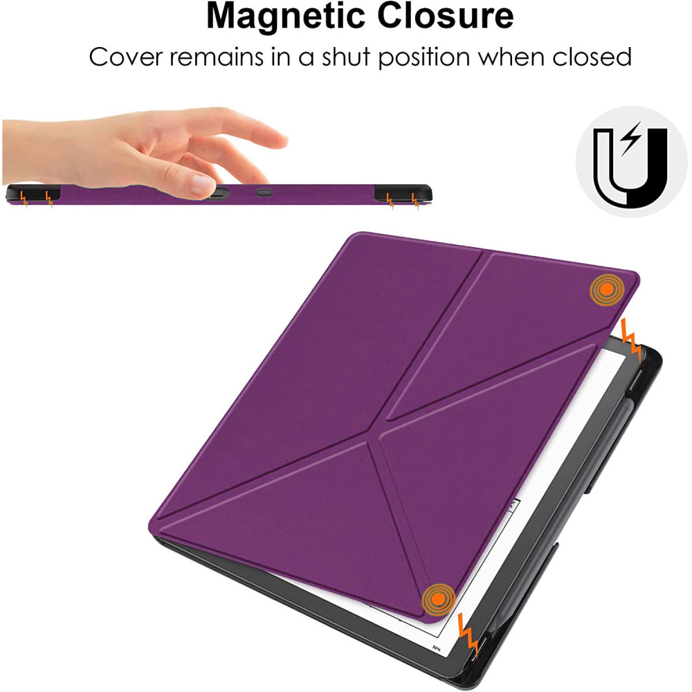 Puzdro Durable Lock Origami DL-204 na Amazon Kindle Scribe - fialové