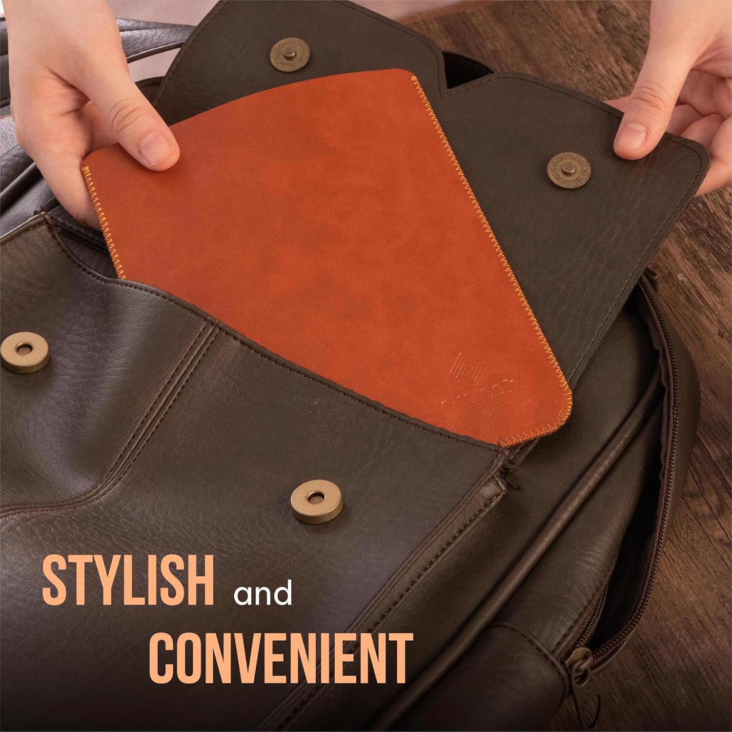 Durable Lock Sleeve DLS-204 - univerzálne púzdro na čítačky kníh, typ Sleeve - svetlo hnedé