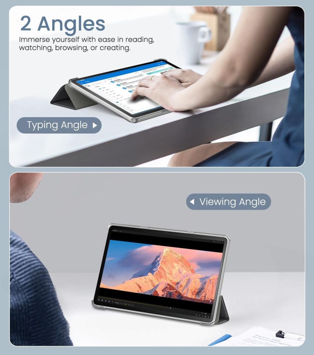 Durable Lock DLS-208 - puzdro so stojanom pre Amazon Kindle Fire MAX 11 - čierne (2023, 13.gen.)