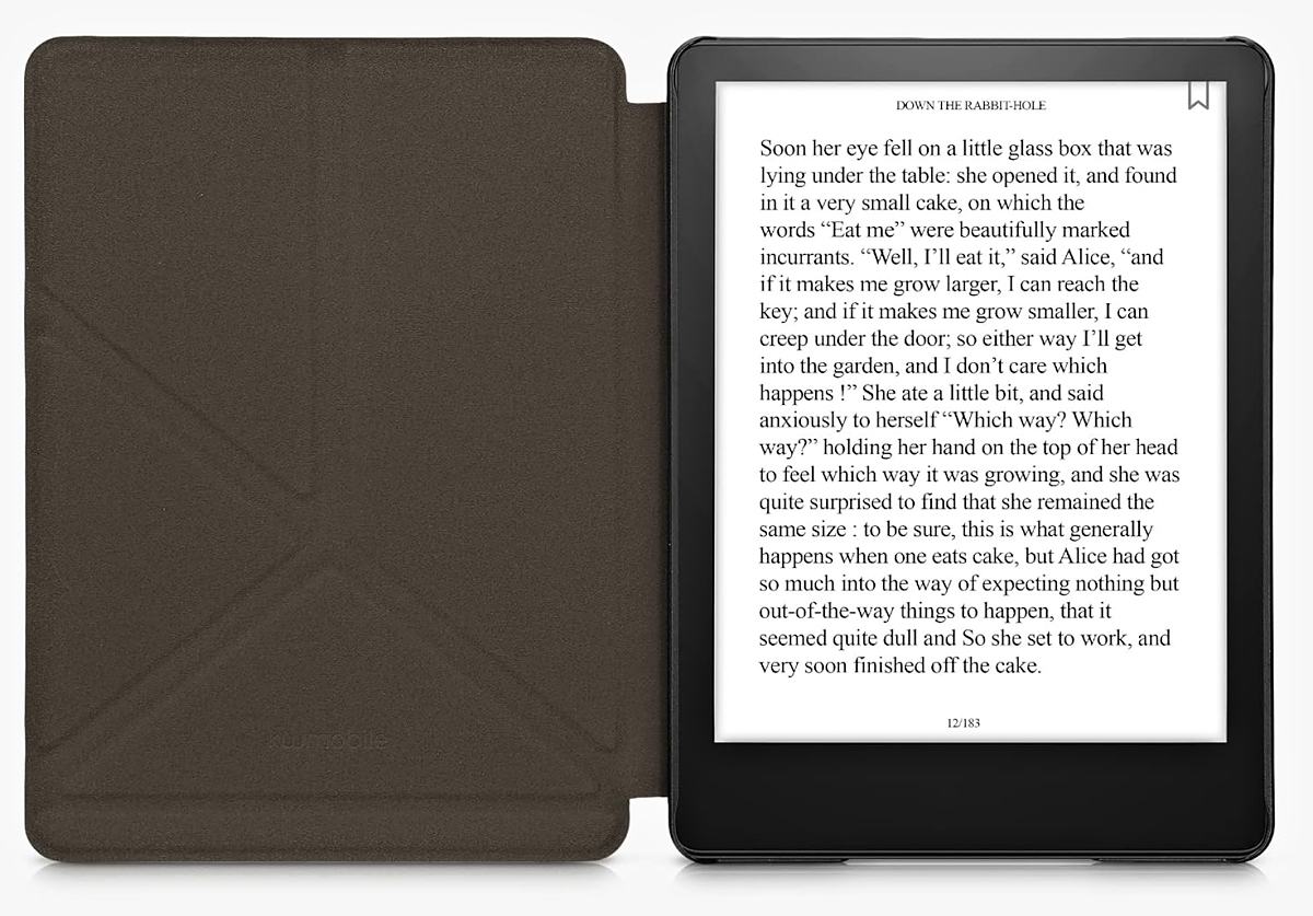 Puzdro KW Mobile - Origami Butterfly Tendril - KW5776406 - pre Amazon Kindle Paperwhite 5 (2021) - tmavo modré