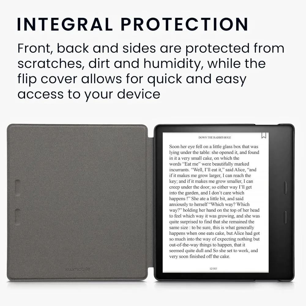 Puzdro KW Mobile - Meow Meow - KW5697208 - pre Amazon Kindle Oasis 2/3 - šedé