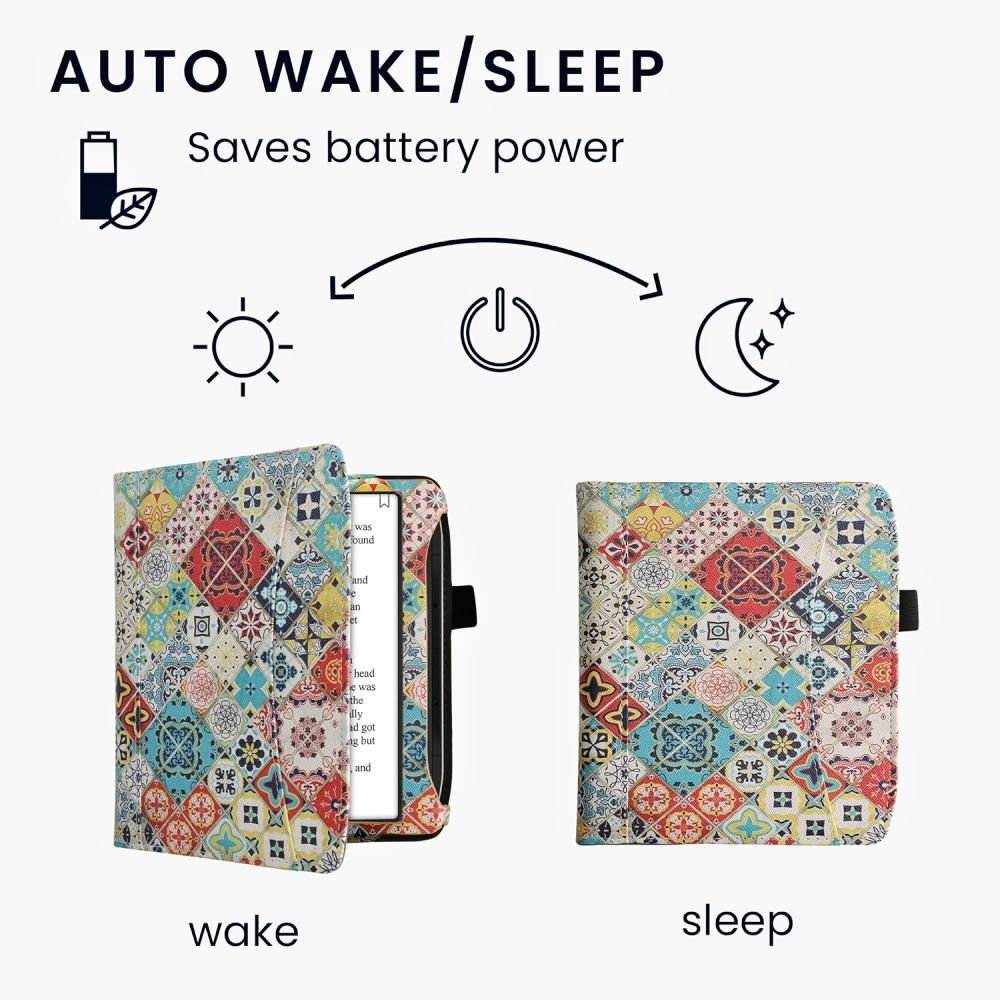 Púzdro KW Mobile - Moroccan Tiles - KW5939010 - pre Pocketbook 700 Era - viacfarebné