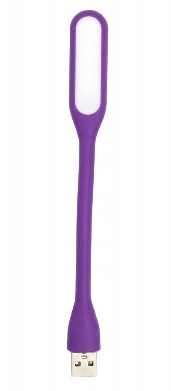 Gembird NL-01-PR - USB LED lampička ohybná, pre všetky čítačky - fialová