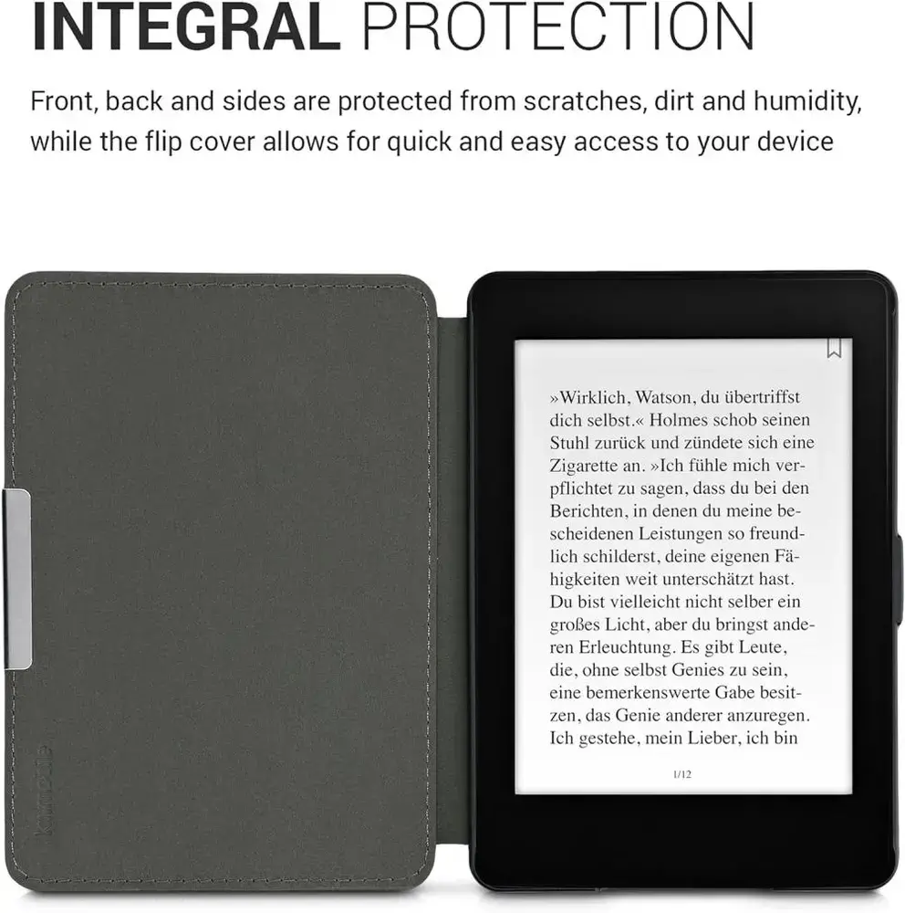 Púzdro KW Mobile - Nylon Book - KW4948701 - pre Amazon Kindle Paperwhite 1/2/3 - čierne