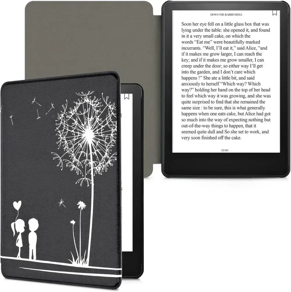Puzdro KW Mobile - Dandelion Love - KW5625609 - pre Amazon Kindle Paperwhite 5 (2021) - čierne