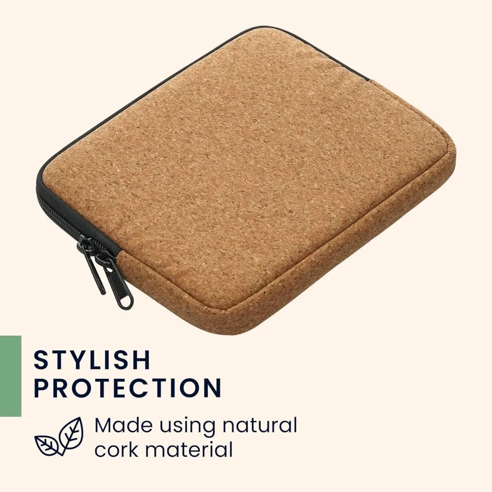 Púzdro KW Mobile Cork Zipper - KW5901424 - Univerzálne púzdro pre čítačky 6-7" - hnedé