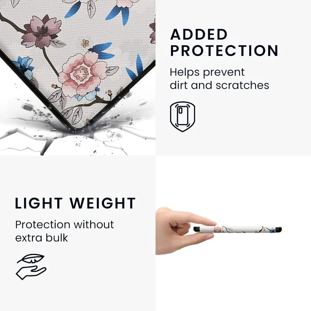 Puzdro KW Mobile - Flower Leaf - KW5983408 - pre Amazon Kindle Paperwhite 5 (2021) - viacfarebné