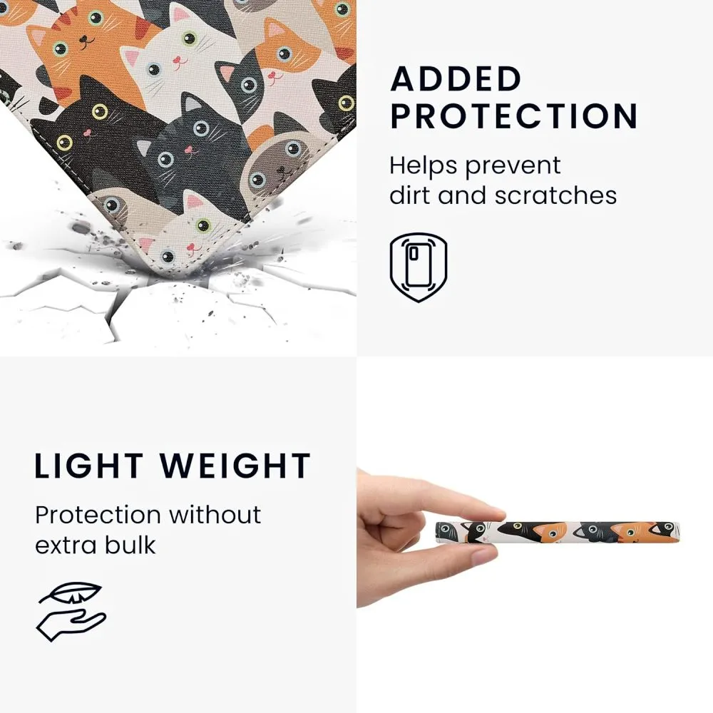 Puzdro KW Mobile - Cats - KW5781027 - pre Amazon Kindle Paperwhite 5 (2021) - viacfarebné, vrecko na ruku