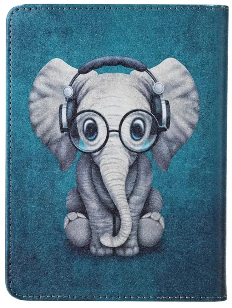 Fortress FT4019 Premium - púzdro so stojanom pre Amazon Kindle Paperwhite 5 (2021) - motív Elephant, magnet, AutoSleep