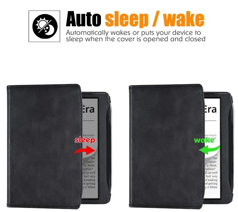Fortress FT4030 - puzdro so stojanom pre Pocketbook 700 Era - čierne, magnet, AutoSleep
