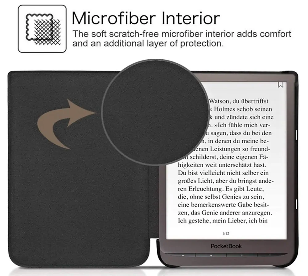 ARMORI TRIMER T021, púzdro pre Pocketbook 740 InkPad 3 - motív Dont Touch