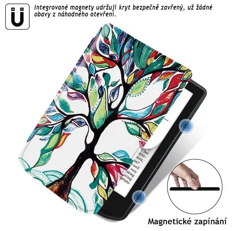 ARMORI TRIMER T038 - púzdro pre Pocketbook 614 / 615 / 624 / 625 / 626 - motív Tree