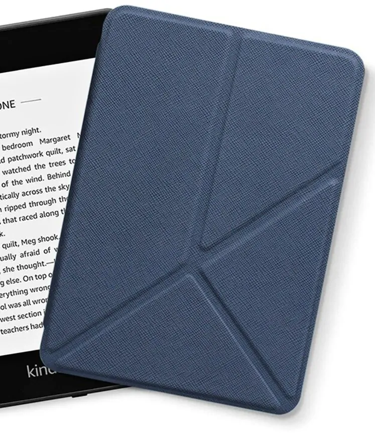 ARMORI STANDER S107, púzdro so stojanom Origami pre Amazon Kindle Voyage - tmavo modré