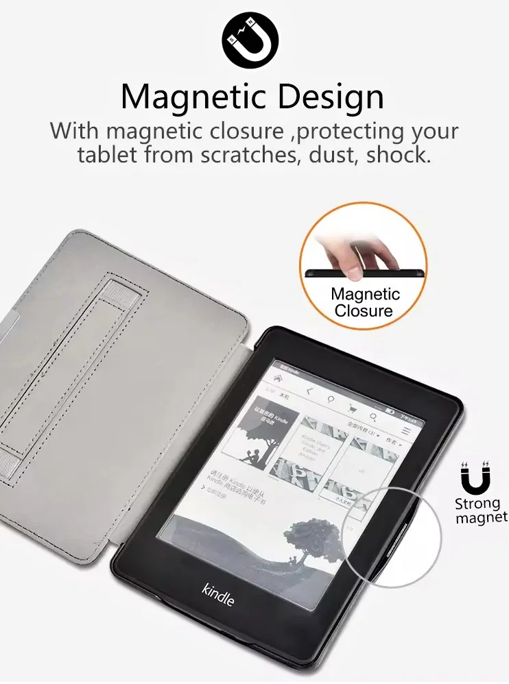 Premium Durable Lock PDL-105, obal na Amazon Kindle Paperwhite 1/2/3 - vrecko, hnedý