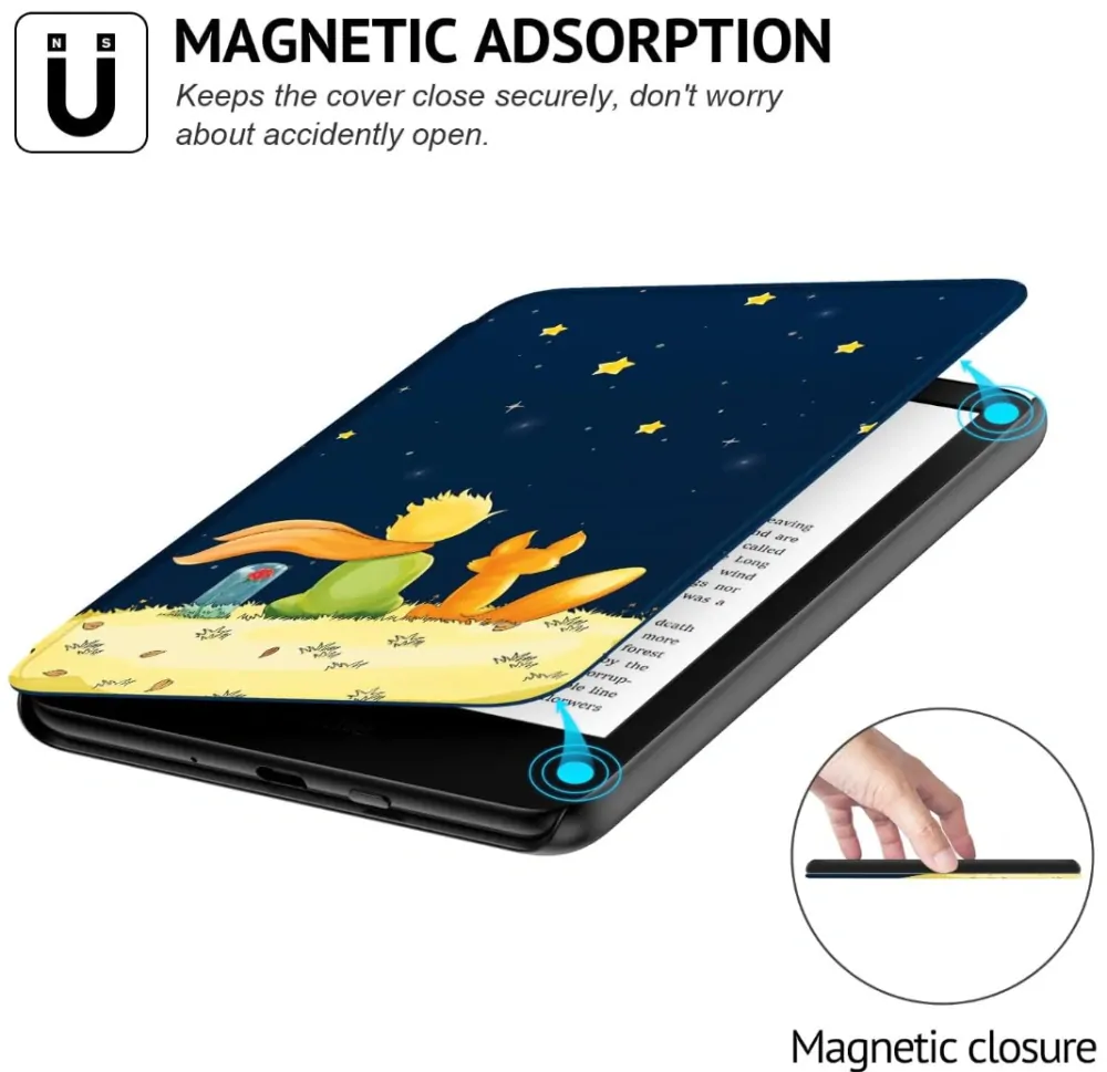 Armori Trimer T143, púzdro pre Amazon Kindle 8 (2016) - magnetické zatváranie, AutoSleep, motív Little Prince
