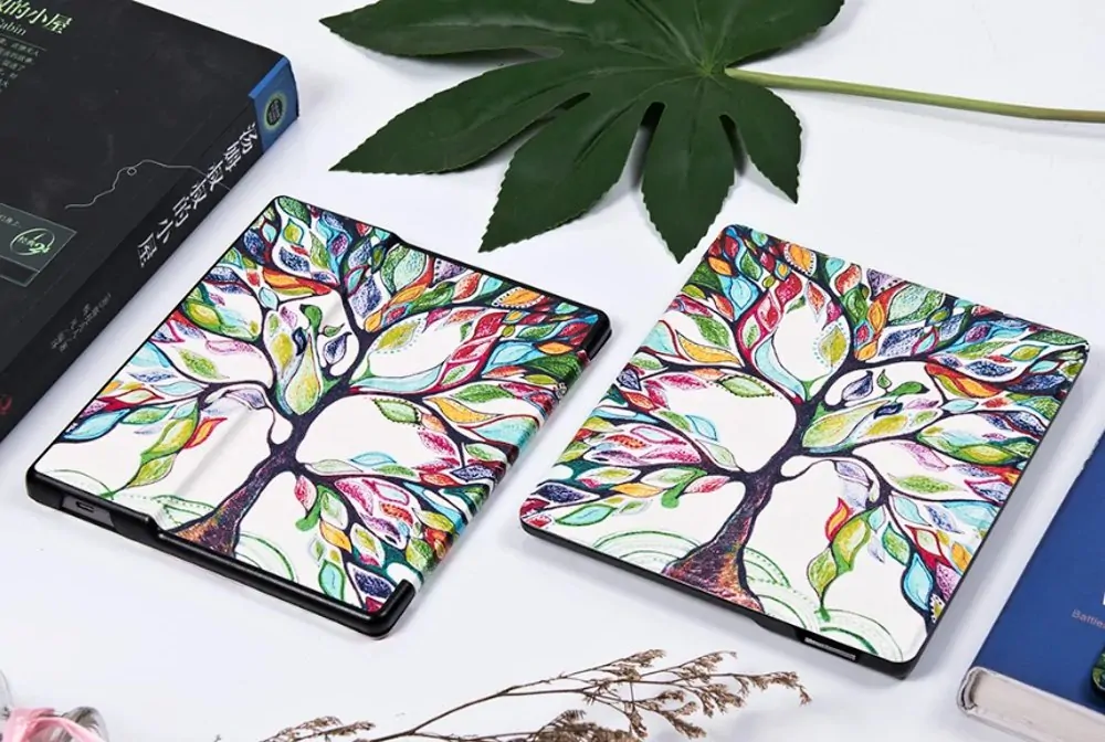 Armori Trimer T156, púzdro pre Amazon Kindle Oasis 2/3 - magnetické zatváranie, AutoSleep, motív Tree