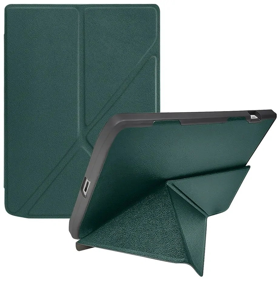 ARMORI STANDER S190, púzdro so stojanom Origami pre Pocketbook 743 G/C/K3 (InkPad4, Color 2, Color 3) - zelené