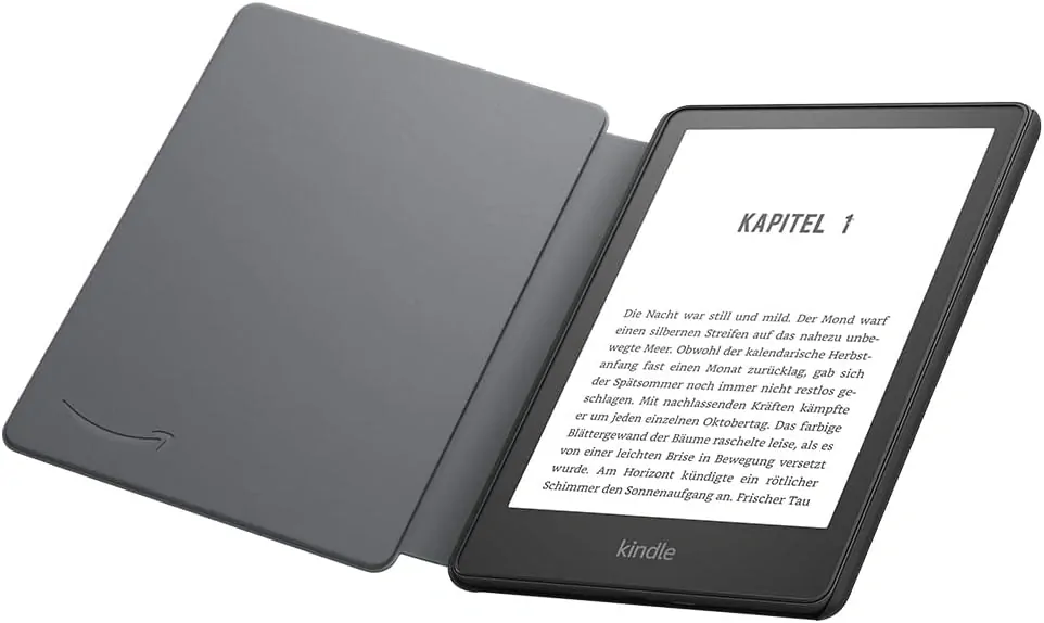 Originálne púzdro Amazon Kindle Paperwhite 5 (2021) - KP5WPBL, PU koža, vodotesné, čierne