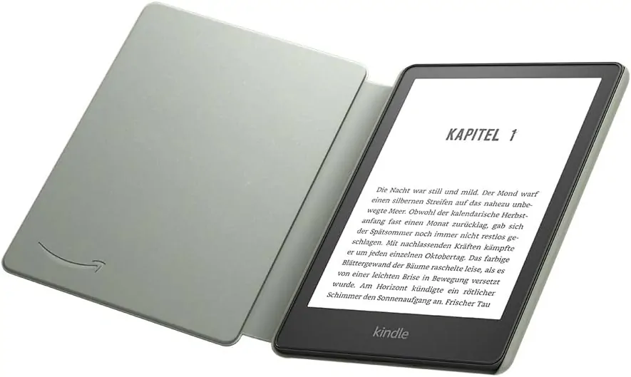Originálne púzdro Amazon Kindle Paperwhite 5 (2021) - KP5WPGR, PU koža, vodotesné, zelená agáve