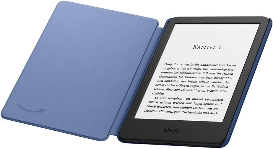 Originálne púzdro Amazon Kindle 2022 - K22FADB, PU koža, tmavo modré