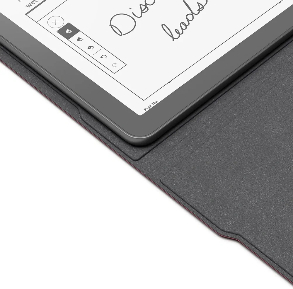 Originálne púzdro Amazon Kindle Scribe - KSFALP, PU koža, stojan, svetlo ružové