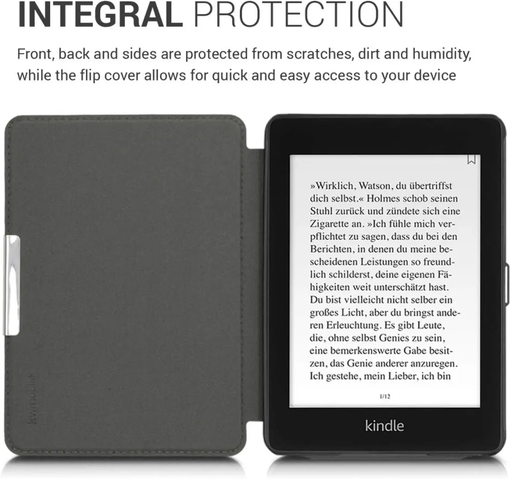 Puzdro KW Mobile - Butterfly Tendril - KW4897501 - pre Amazon Kindle Paperwhite 4 (2018) - šedé