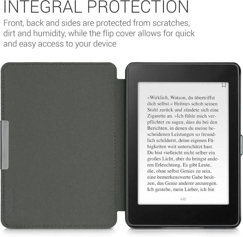 Puzdro KW Mobile Felt Dandelion Love - KW5492403 - pre Amazon Kindle Paperwhite 4 (2018) - hnedé