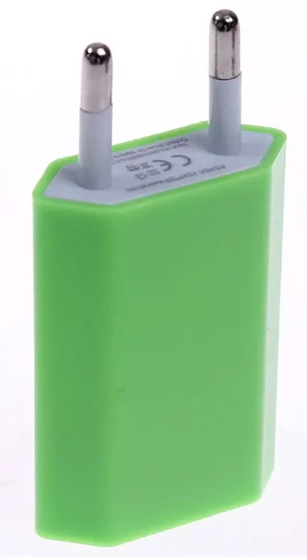 USB sieťový adaptér - AR-1002 - Univerzálna nabíjačka, 5V/1A - zelená