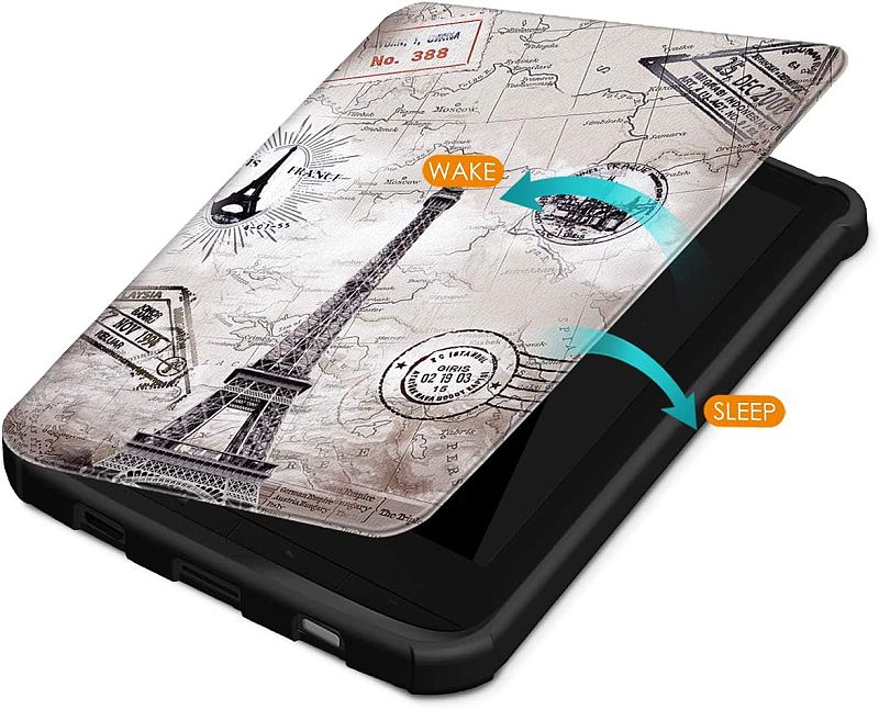 Puzdro Durable Lock PB-02 pre Pocketbook 616 / 617 / 618 / 627 / 628 / 632 / 633 - motív Paris