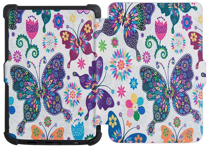 Puzdro Durable Lock PB-04 pre Pocketbook 616 / 617 / 618 / 627 / 628 / 632 / 633 - motív Butterfly