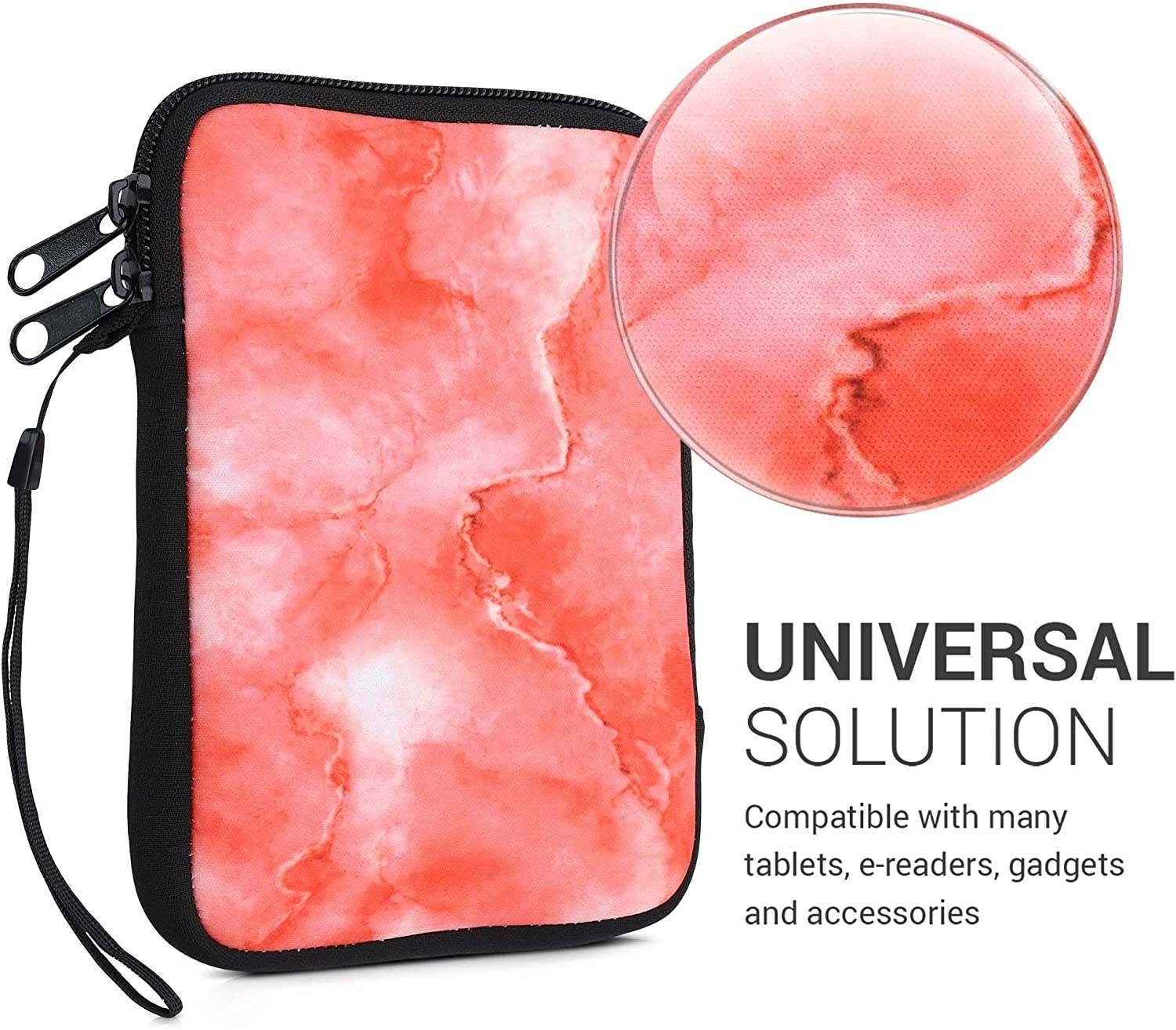 Púzdro KW Mobile Marbles - KW5033511 - Univerzálne púzdro pre čítačky 6" - červené