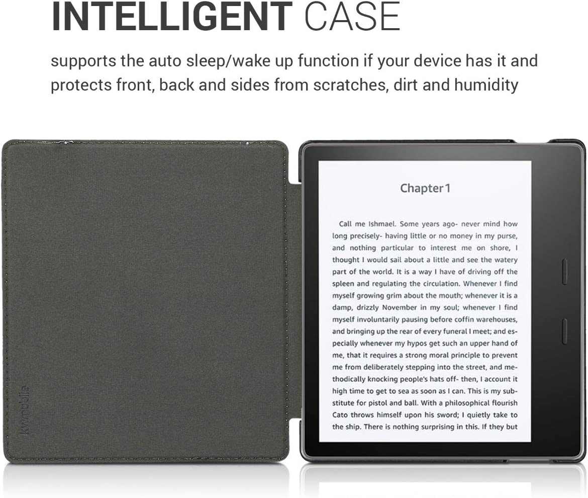 Puzdro KW Mobile - Elephant Sketch - KW4941701 - pre Amazon Kindle Oasis 2/3 - antracitové