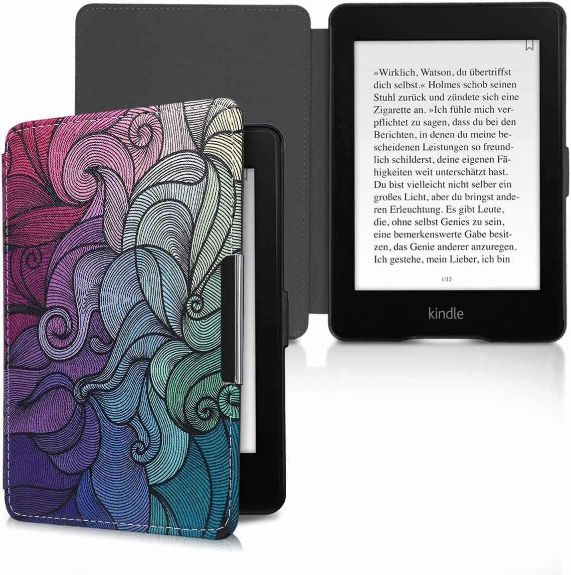 Puzdro KW Mobile - Spiral - KW2582433 - pre Amazon Kindle Paperwhite 1/2/3 - viacfarebné
