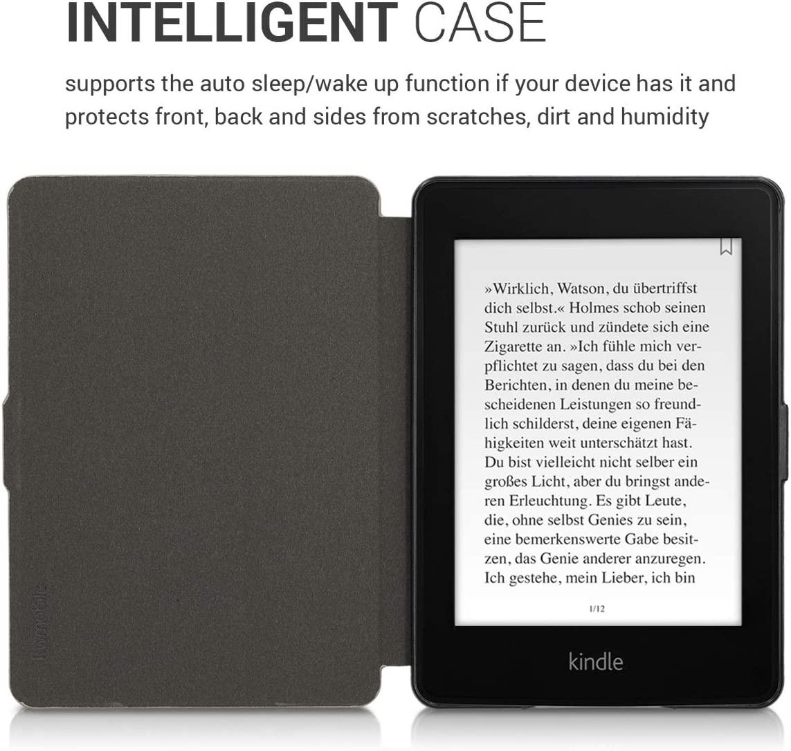 Puzdro KW Mobile Felt Leather - KW5021501 - pre Amazon Kindle Paperwhite 1/2/3 - šedá, čierna
