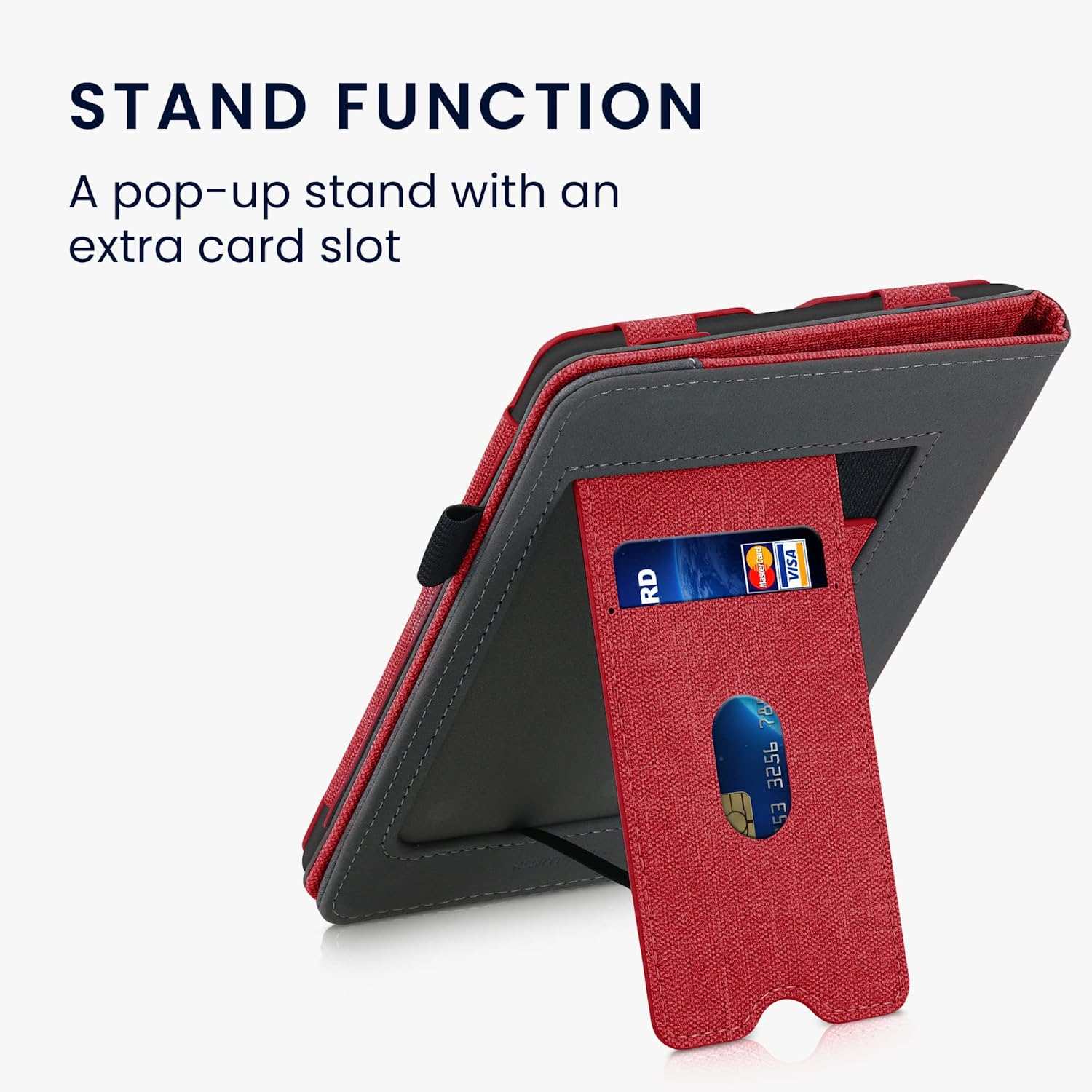 Púzdro KW Mobile Double Leather - KW5626102 - pre Amazon Kindle Paperwhite 5 (2021) - grey, red