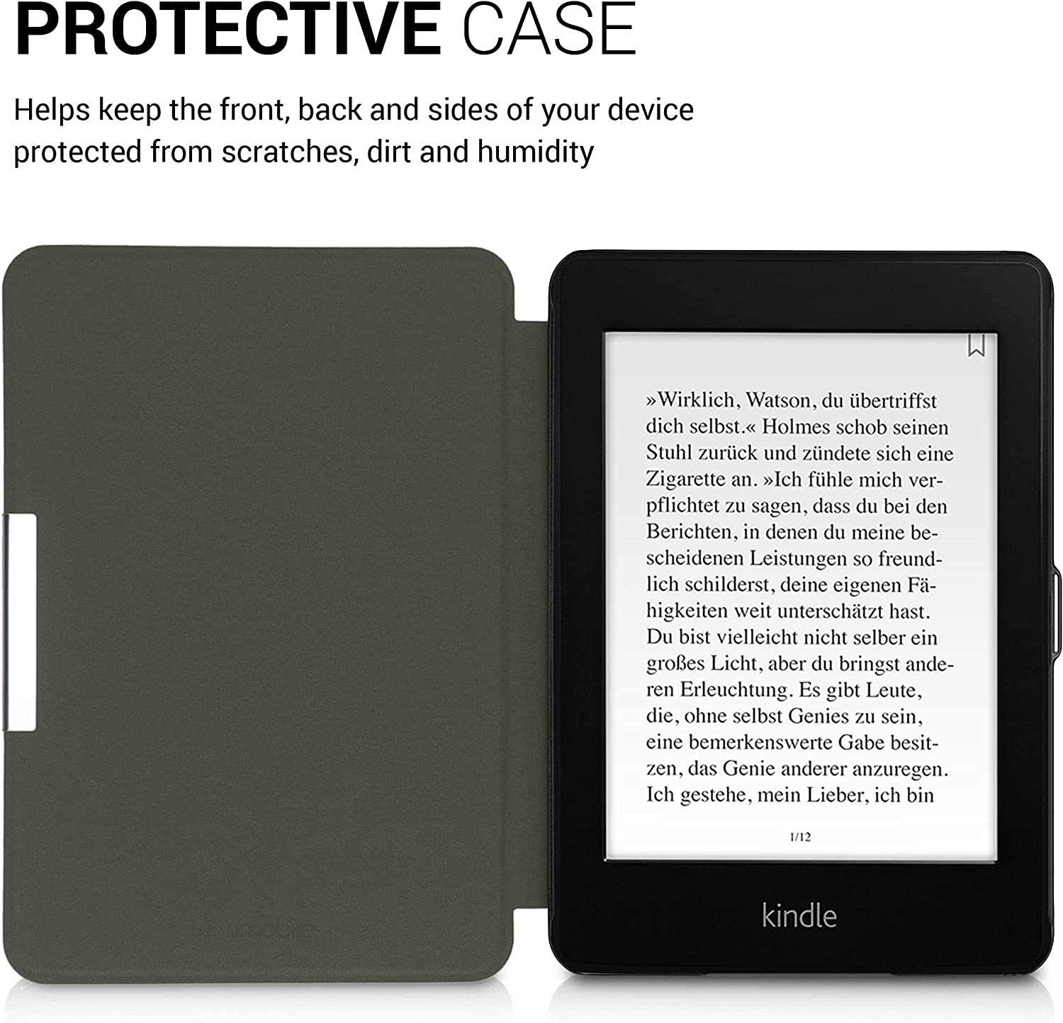 Puzdro KW Mobile - Travel Outline - KW4897513 - pre Amazon Kindle Paperwhite 4 (2018) - šedé