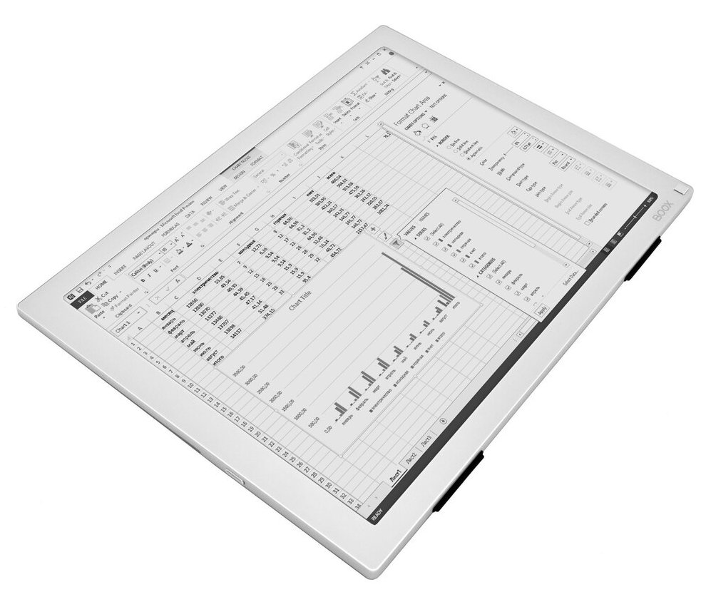 Onyx Boox Mira - E-Ink monitor 13,3", dotykový, púzdro, stojan - šedý