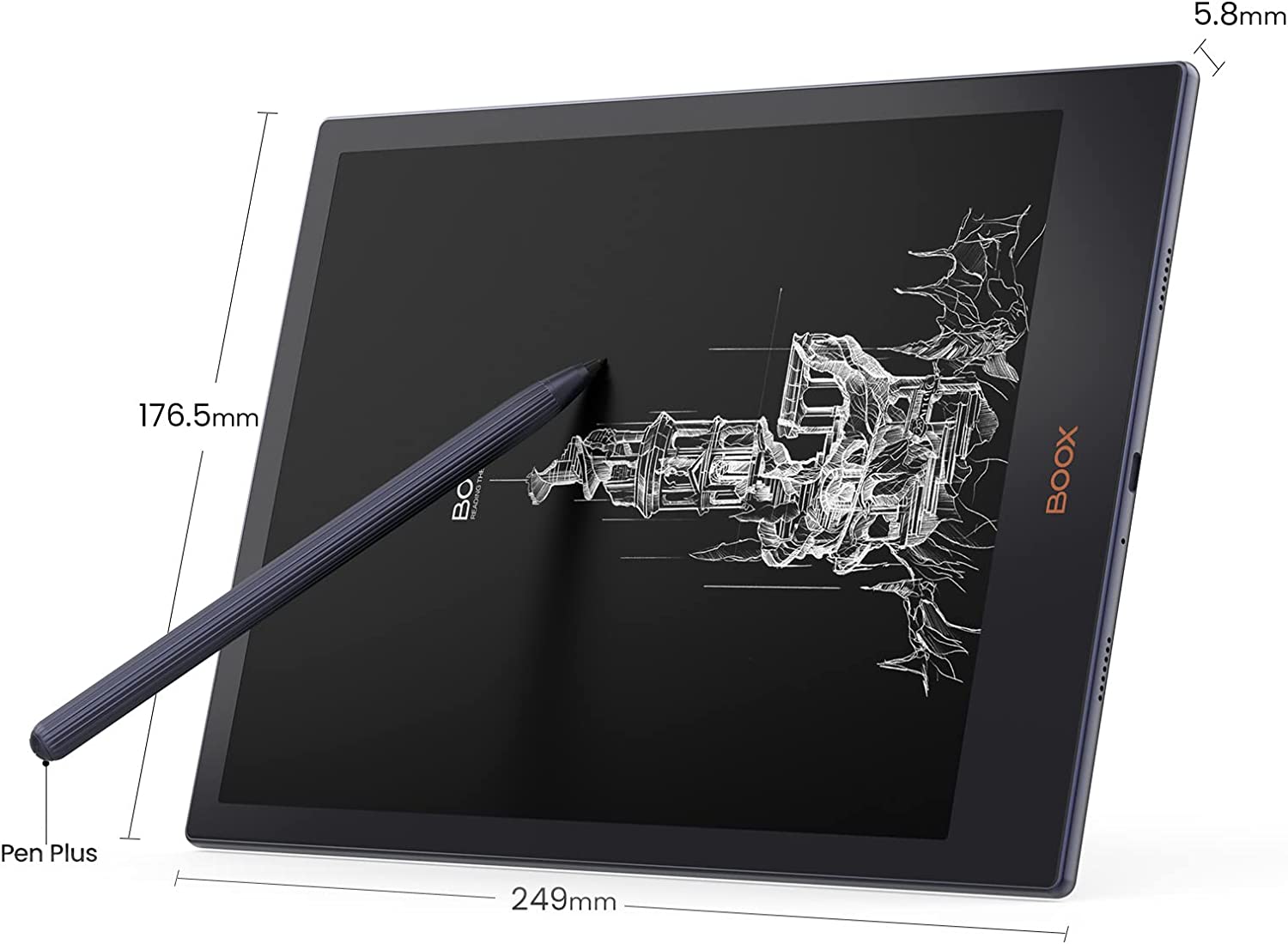Onyx Boox Note 5 - 10,3" displej, 64 GB, WiFi, BT, audio, android 11, tmavomodrý